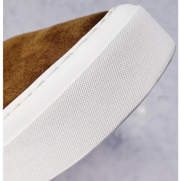 THE ROW Marie H Suede Leather Slip On Shoes Brown Women's I/EU 40 US 10~ VGUC